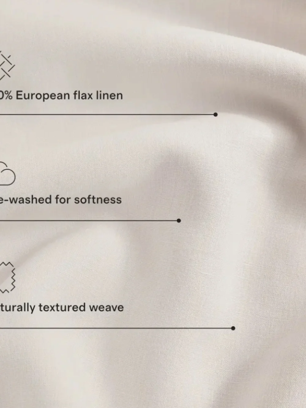 European Linen Stripe Duvet Cover Twin Latte Brown White Stripe